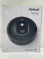 IROBOT ROOMBA 981, ROBOT HOOVER FOR PET HAIR WITH HIGH SUCTION POWER 1 AND ANTI-TANGLE RUBBER BRUSHES, WIFI CONNECTION, PROGRAMMABLE BY APP AND COMPATIBLE WITH ALEXA, BLUE COLOUR - LOCATION 19C.