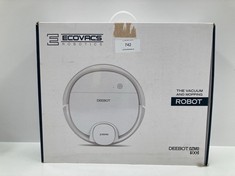 ECOVACS DEEBOT OZMO 900 - 4-IN-1 ROBOT HOOVER: SWEEPS, VACUUMS, MOPS AND SCRUBS, INTELLIGENT LASER MAPPING, ALEXA COMPATIBLE, APP, WIFI, RESUMES CLEANING AFTER RECHARGING, VOICE REPORTING, WHITE - LO