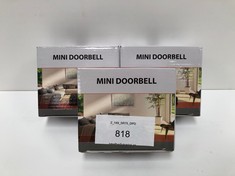 3 X MINI DOORBELLS