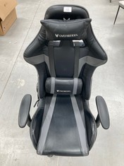 GAMING CHAIR OVERSTEEL BLACK COLOUR ADJUSTABLE HEIGHT AND BACKREST (SMALL DAMAGES ON THE SIDES).