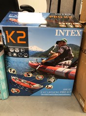 INTEX KAYAK INFLATABLE KAYAK EXCURSION PRO PADDLE + INFLATOR.