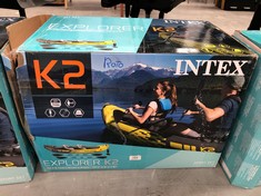 INTEX ADULT INFLATABLE KAYAK EXPLORER K2 FOR 2 PERSONS (BROKEN).