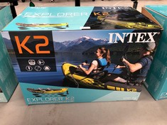 INTEX ADULT INFLATABLE KAYAK EXPLORER K2 FOR 2 PERSONS (68307).