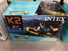 INTEX ADULT INFLATABLE KAYAK EXPLORER K2 FOR 2 PERSONS (68307).