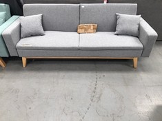 3 SEATER SOFA BED REINE LIGHT GREY NATURHOGAR (BROKEN).