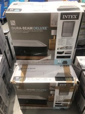 3 X INTEX DURA BEAM DELUXE INFLATABLE MATTRESSES INCLUDING MATTRESS 152X203X46CM.