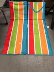 2 X AKTIVE BEACH LOUNGERS IN VARIOUS COLOURS (BROKEN).