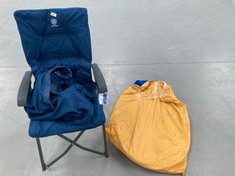 2 X CAMPING ARTICLE VARIOUS MODELS INCLUDING FOLDING CHAIR EVER ADVANCED BLUE COLOUR.