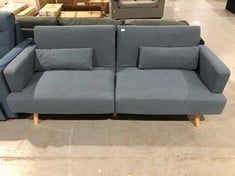 4 SEATER SOFA BED BLUE COLOUR.