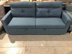 4 SEATER SOFA BED BLUE (BROKEN).