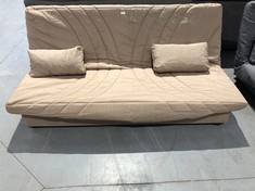 4 SEATER SOFA BED BEIGE COLOUR (BROKEN).