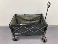 CARRYALL OVERMONT WITH EXTENDABLE HANDLE AND BRAKES ON FRONT WHEELS BLACK COLOUR WITH CARRYING CASE.