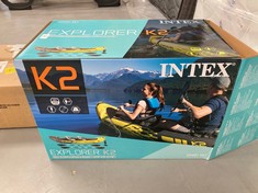 INTEX ADULT INFLATABLE KAYAK EXPLORER K2 FOR 2 PERSONS (68307).