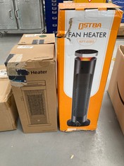 3 X TOWER HEATER INCLUDING OSTBA APPLIANCE.