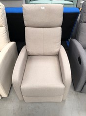 LIGHT GREY RECLINER.