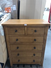 6 DRAWER WOODEN CABINET.