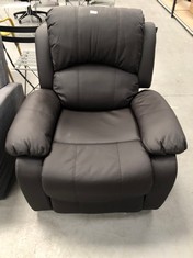 SELF RECLINING ARMCHAIR BLACK COLOUR (BROKEN).