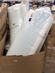 VARIETY OF BEDDING ITEMS INCLUDING MATTRESSES AND MATTRESS TOPPERS (MAY BE BROKEN OR INCOMPLETE).