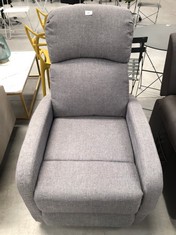 SELF RECLINING ARMCHAIR ASTAN HOME GREY COLOUR (BROKEN).