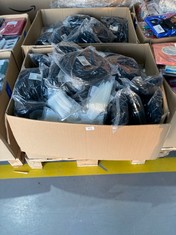 PALLET VARIETY OF ITEMS INCLUDING QOLTEC CABLE ORGANISER 10 METRES BLACK COLOUR.