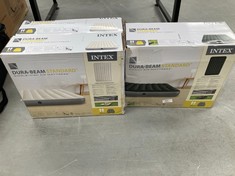 3 X STANDARD INTEX DURA BEAM INFLATABLE MATTRESSES INCLUDING MATTRESS 152X203X25.