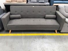 3 SEATER SOFA BED GREY COLOUR (BROKEN).