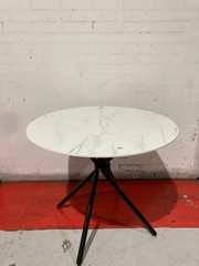 MARBLE PRINT ROUND TABLE