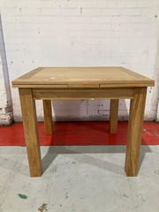 WOODEN EXTENDING DINING TABLE