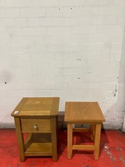 WOODEN MINI TABLE & STOOL