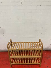 3 TIER WOODEN SHOE RACK