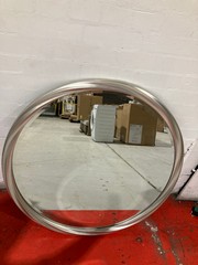 ROUND SILVER TRIM MIRROR RRP £246