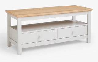 JOHN LEWIS WILTON 2 DRAWER MEDIA UNIT LINEN (003335023)