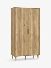 JOHN LEWIS SHERBROOKE 2 DOOR WARDROBE, OAK RRP £529