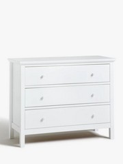 JOHN LEWIS WILTON 3 DRAWER CHEST WHITE (003331549) RRP £259