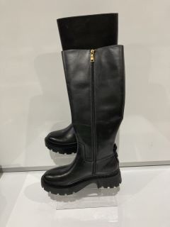 COACH JULIETTA LEATHER KNEE HIGH SIZE 6 BLACK BOOTS RRP £105