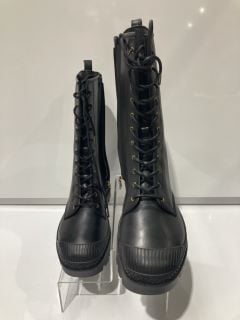 COACH TASHA BLACK LEATHER BOOTS SIZE US 10 B RRP £109