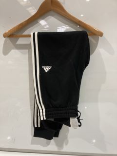 QTY OF ADIDAS 3 STRIPES JOGGERS BLACK/WHITE SIZE S