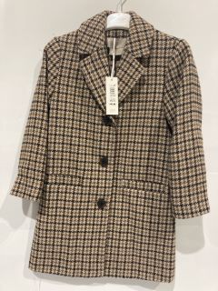 QTY OF JOHN LEWIS CHECK COATS MULTI SIZE 7 YEARS