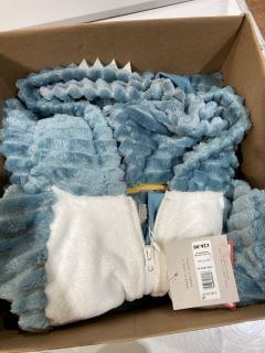 QTY OF JOHN LEWIS SHARK ONESIE BLUE/WHITE SIZE 14 YEARS