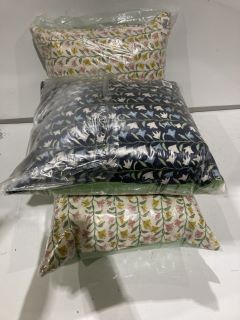 QTY OF JOHN LEWIS FLOWER CUSHIONS