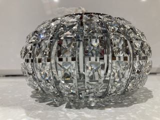 JOHN LEWIS VENUS CEILING LIGHT CHROME FINISH CRYSTAL