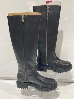 MICHAEL MICHAEL KORS REGAN LONG LEATHER BOOTS SIZE 5.5 RRP £203