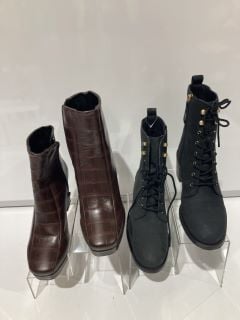 QTY OF ASSORTED JOHN LEWIS SHOES TO INCLUDE PAIGNTON BOOTS BLACK SIZE 4