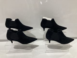 2 X JOHN LEWIS OPHELIA HEEL SHOES BLACK SIZE 4/6