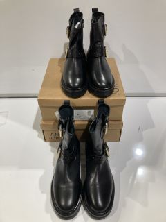 QTY OF JOHN LEWIS AND/OR RIVER BOOTS BLACK SIZE 6/8