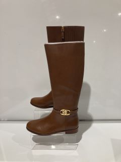 QTY OF ASSORTED SHOES TO INCLUDE RALPH LAUREN BRIDGETTE-BO-TAL POLO BOOTS TAN SIZE 6 RRP£249