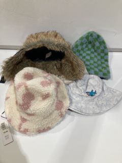 QTY OF ASSORTED JOHN LEWIS ITEMS TO INCLUDE TULIP BUCKET HAT PINK/WHITE SIZE L