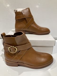 SEEBY CHLOE NEW GUACHO CALF BROWN BOOTS SIZE 6 RRP £142