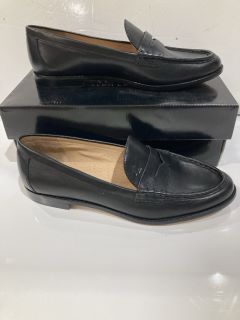 RALPH LAUREN BLACK WYNNIE FL-LFR SHOES SIZE EU 42 RRP £189