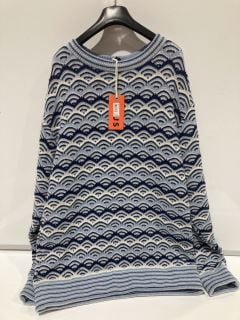 COMBER KNIT SWEATER MAUI BLUE SIZE XL RRP £180